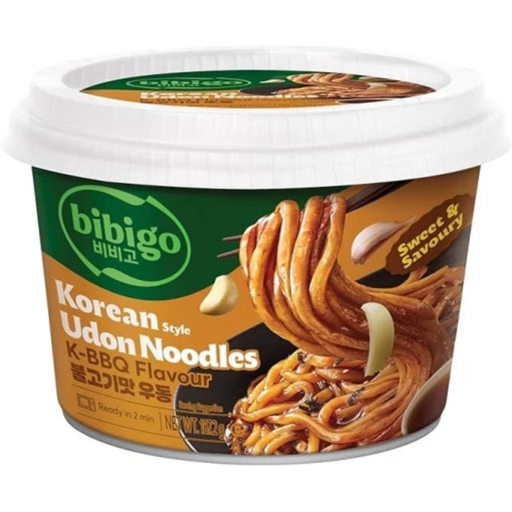 Bibigo Korean Style Udon Noodles K-BBQ Flavour 187.2g