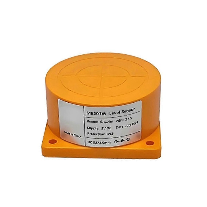 Intelligens ultrahangos vízszintérzékelő, sárga, 0.1-4m, IP65, 5V DC