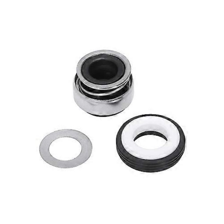 Mechanikus tömítés 301-12, gumi fém kerámia, fekete fehér ezüst, 26x12mm