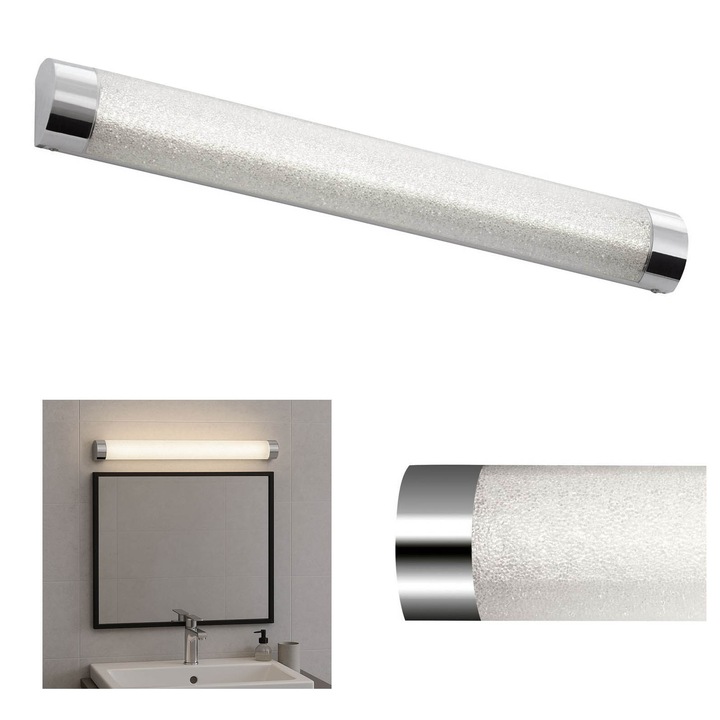 LED лампа за баня 10W 1200lm хром 4000K 30x10cm IP44
