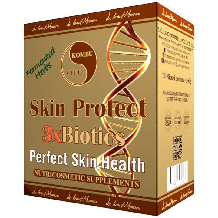 Skin Protect 3x Biotics, Pro Natura, 20 Plicuri