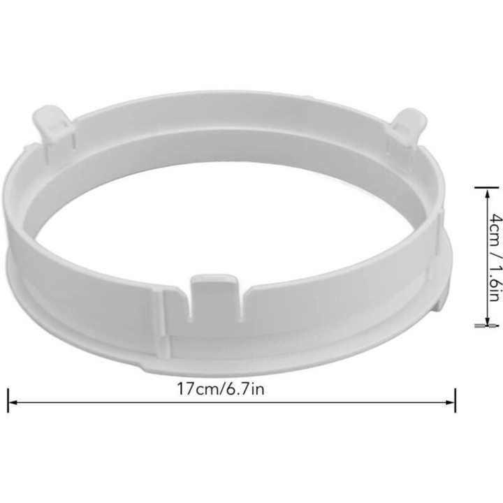 Adaptor furtun evacuare aer conditionat, rotund, ABS, 1.5P, KYR 35, alb
