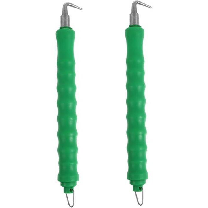 2 db félautomata rögzítő szerszám készlet, acél, zöld, 26cm