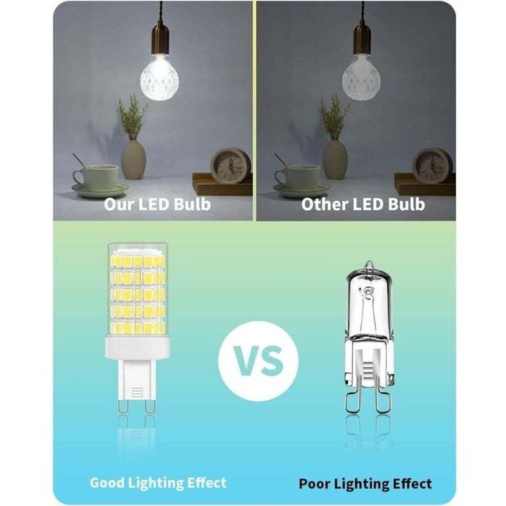 Bec LED G9 10W 6000K hideg fehér 900LM 6 db-os szett