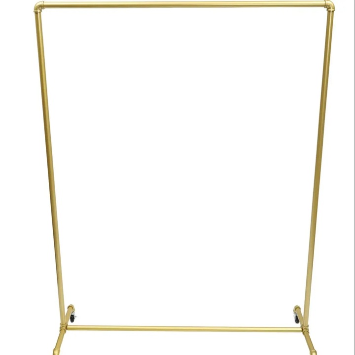 Suport haine, stativ de podea, teava galvanizata, 120×40×160 cm, sarcina 45, 36 kg, ivoire