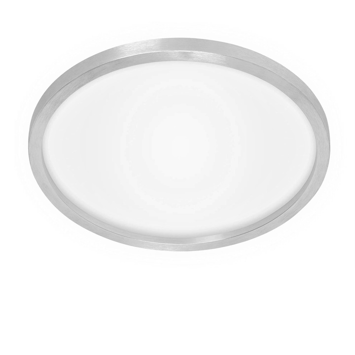 Кръгъл LED плафон 42,5см 22W 3000lm топло бял алуминий