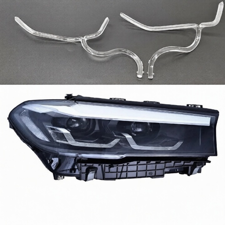 Set fibra reparatie DRL Angel Eyes far dreapta pentru BMW seria 5 G30 LCI Facelift 2020-2023 - LG-G382123 LOW Right