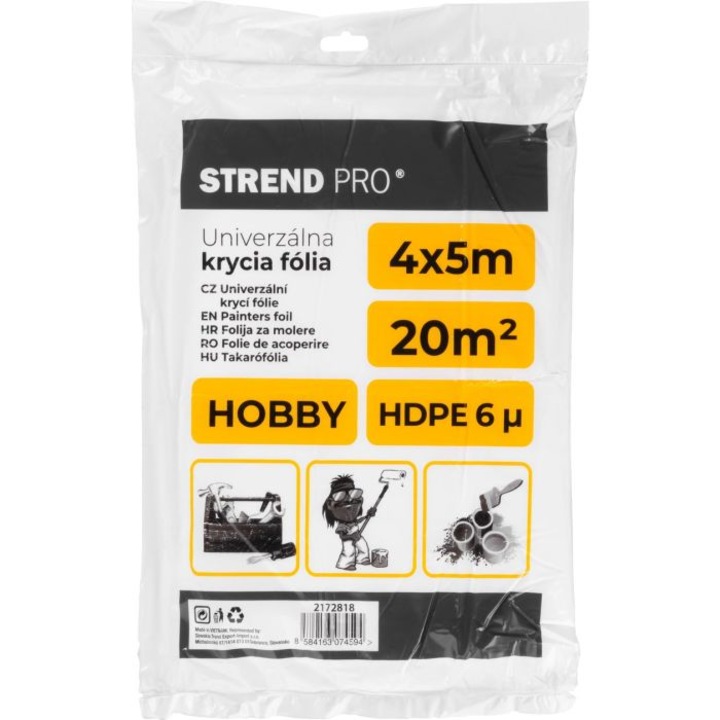 Festőfólia 4 x 5 m Strend Pro 217885