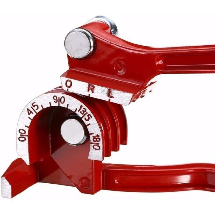 Cleste indoit tevi, aluminiu, 27x6.5cm, rosu, 180°