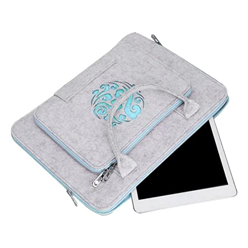 Geanta Laptop Din Fetru, Model Nor Chinezesc, Roz, 14 Inch