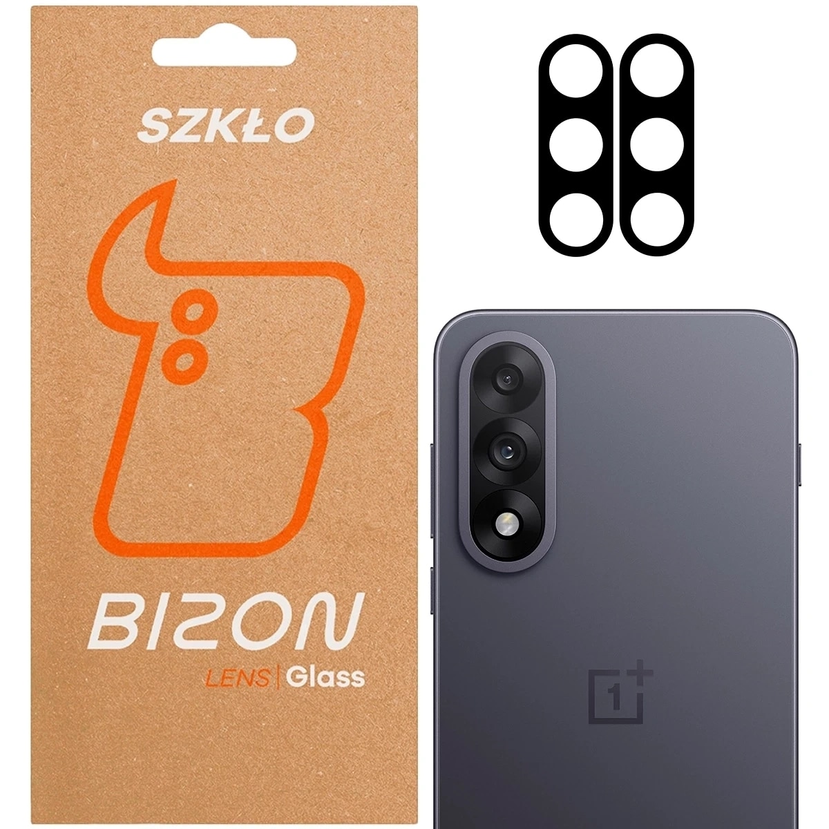 Sticla camera foto Bizon Glass Lens pentru OnePlus Nord 5, 2 bucati