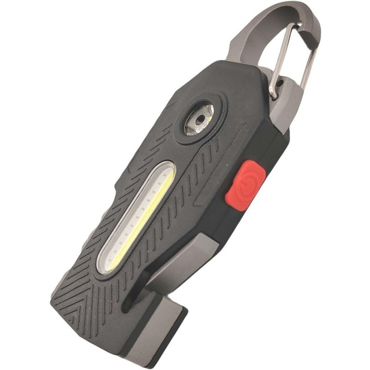 DEAMAK 7 az 1-ben multifunkcionális lámpa, LED, hordozható, 9.9x4x1.8cm, fekete színű