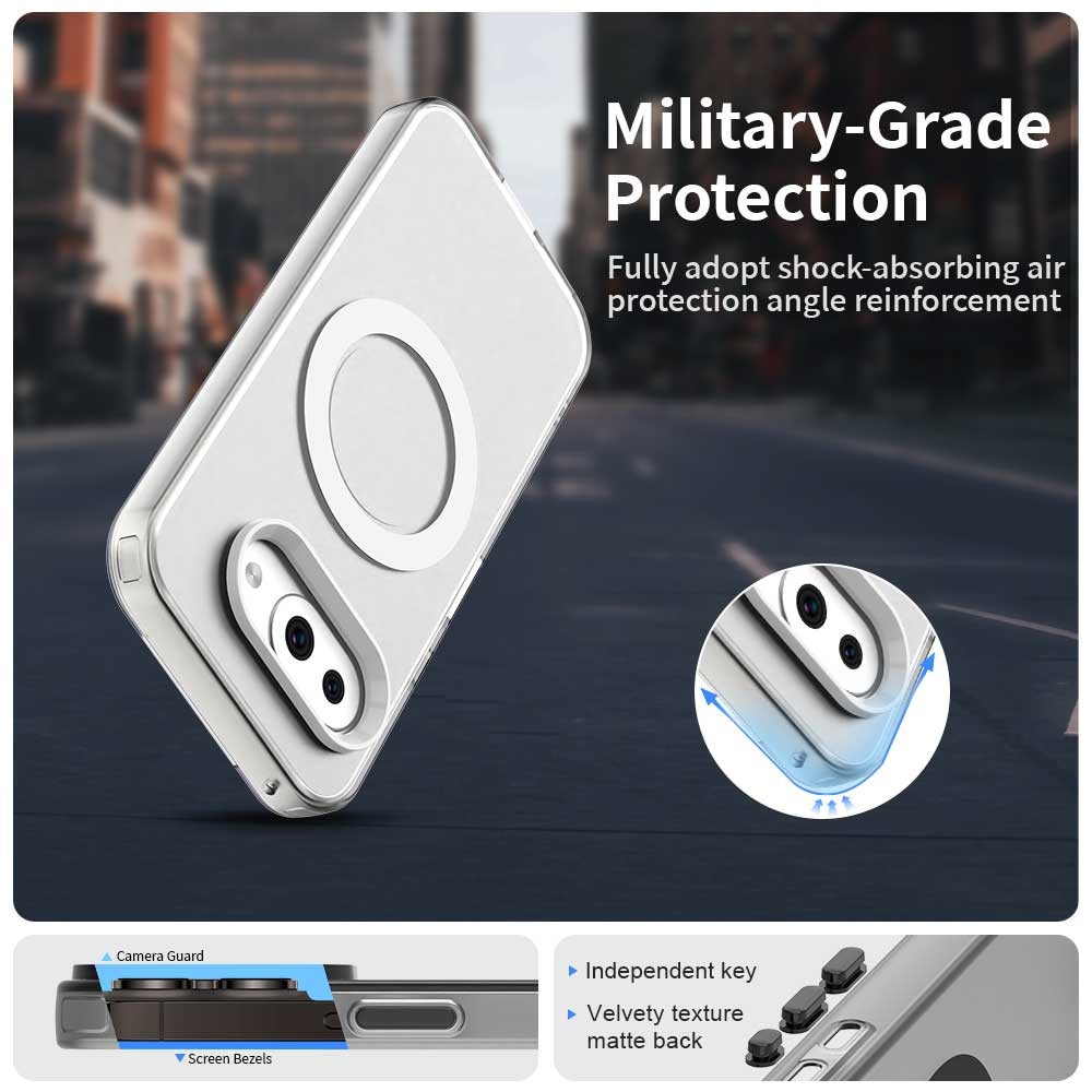 Husa pentru Google Pixel 10a Comari® CandyMag, protectie completa, compatibila MagSafe, colturi ranforsate, finisaj premium, design colorat, Alb