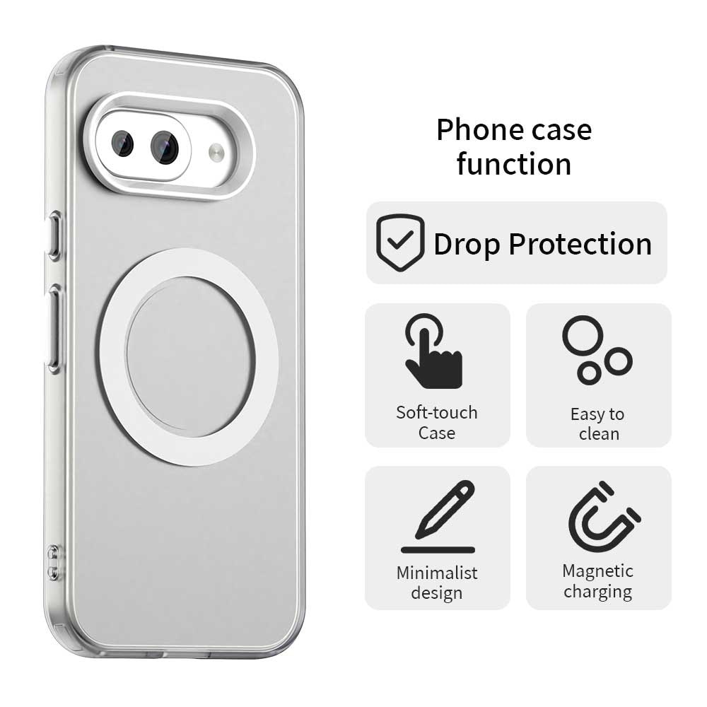 Husa pentru Google Pixel 10a Comari® CandyMag, protectie completa, compatibila MagSafe, colturi ranforsate, finisaj premium, design colorat, Alb