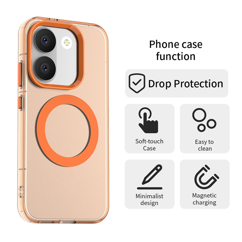 Husa premium pentru Poco X8 Pro VivaShell Fusion MagFit, Anti-Shock - Protectie Avansata Display & Camera - Design Slim si Elegant - portocaliu