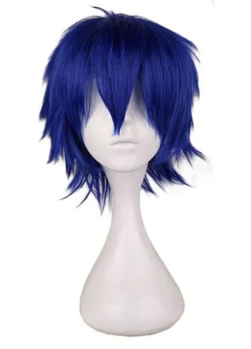 Palarie de cosplay scurta pentru barbati, albastru inchis, 30x12cm