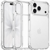 Husa pentru iPhone 17 Pro / iPhone 18 Pro, Transparenta Crystal Clear, Protectie Militara Antisoc, Rezistenta la Ingalbenire, Bumper Ranforsat