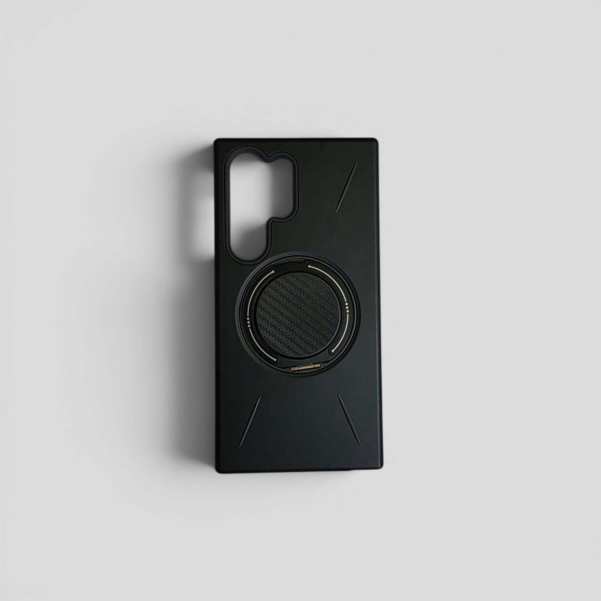 Husa Pentru Samsung Galaxy S24 Ultra Magnetica cu Ring Kickstand, Protectie TPU + Policarbonat Dur, Suport Video, Protectie Butoane, Antisoc, Neagra