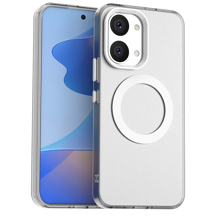 Husa pentru Xiaomi Poco X8 Pro Max DaDen® CandyCase MagSafe, Antisoc, Incarcare wireless, Butoane protejate, Alb