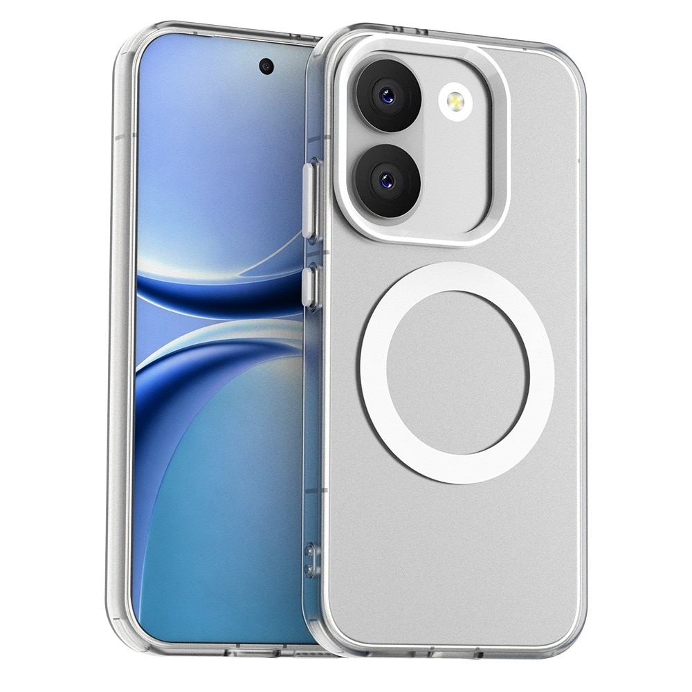Husa pentru Xiaomi Poco X8 Pro DaDen® CandyCase MagSafe, Antisoc, Incarcare wireless, Butoane protejate, Alb