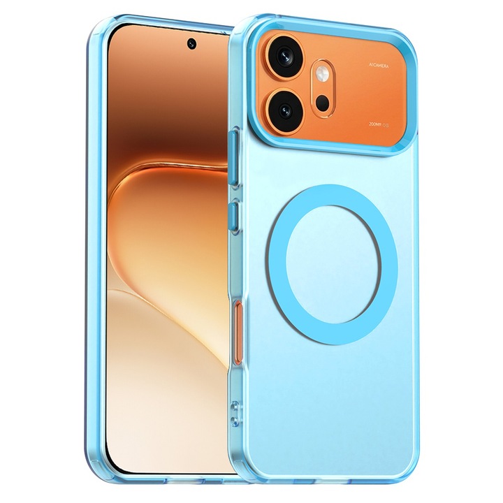 Husa premium pentru Honor 600 / 600 Pro VivaShell Fusion MagFit, Anti-Shock - Protectie Avansata Display & Camera - Design Slim si Elegant - albastru