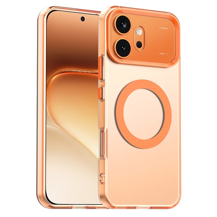 Husa pentru Honor 600 / 600 Pro, Candy Case MagSafe, Orange