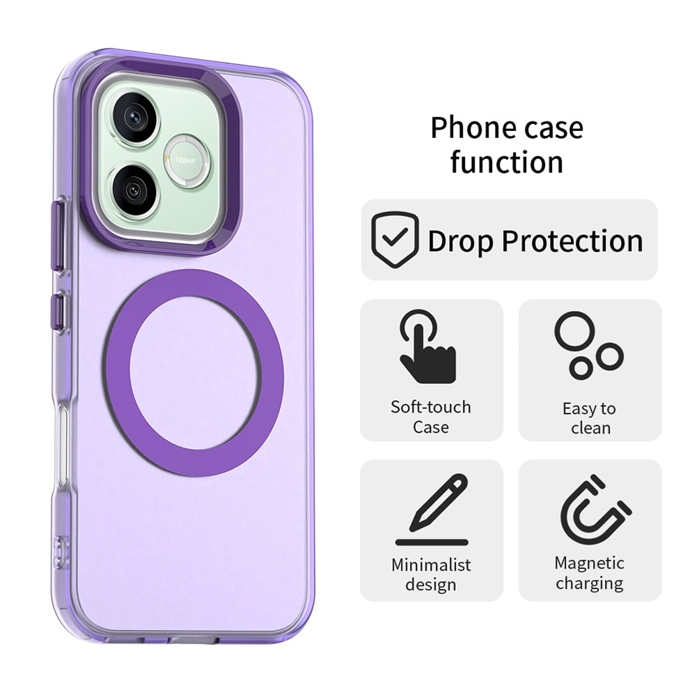 Husa premium pentru Honor 600 / 600 Pro VivaShell Fusion MagFit, Anti-Shock - Protectie Avansata Display & Camera - Design Slim si Elegant - mov