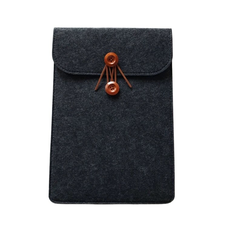 Husa Laptop Din Fetru Ultra Slim, Culoare Gri Inchis, Pentru MacBook Pro / Laptop 15-15.6 Inch, Anti-Zgarieturi Si Antisoc
