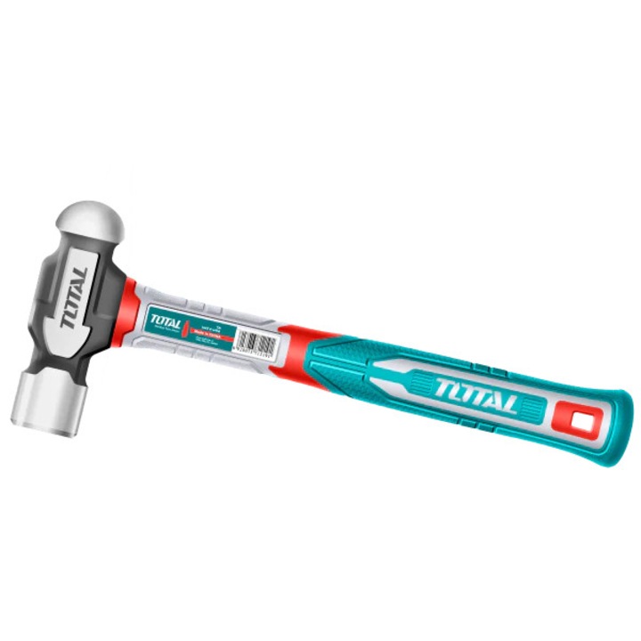 Ciocan pentru tabla TOTAL 450 g, maner din fibra de sticla