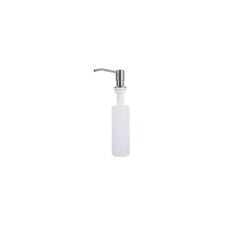 Adagoló szappanadagoló rozsdamentes acél és ABS, 500ml kapacitás, fehér, 60x270x105mm