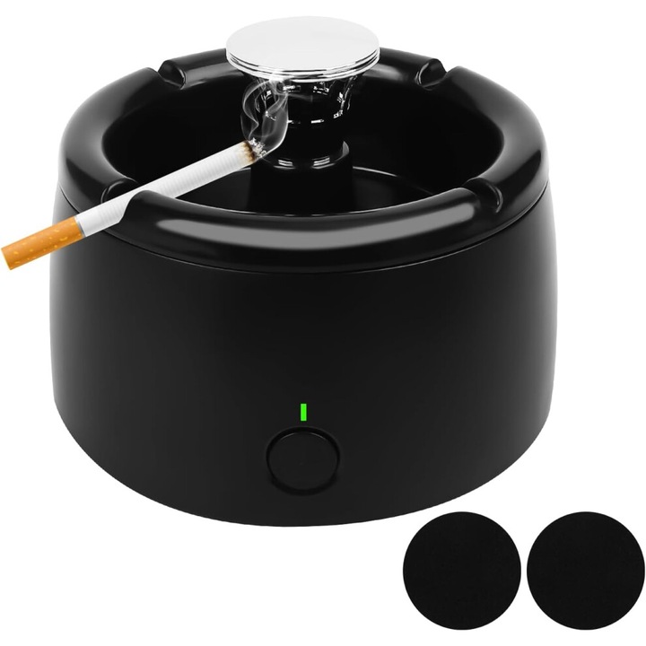Aromaterápiás hamutartó, USB-ről tölthető, hordozható, többszínű légtisztító