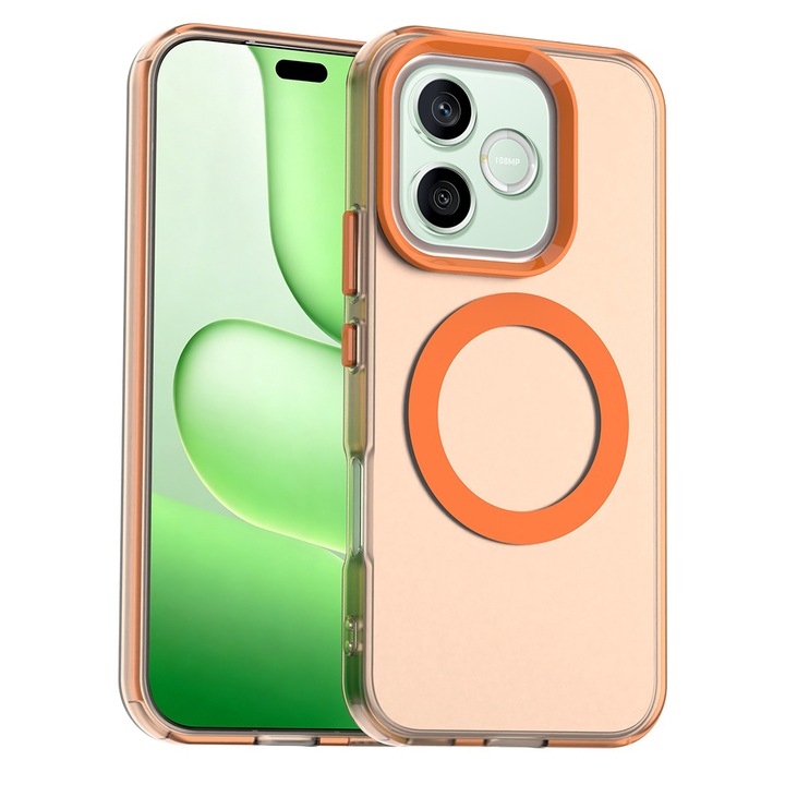 Husa pentru Honor 600 Lite, Candy Case MagSafe, Orange