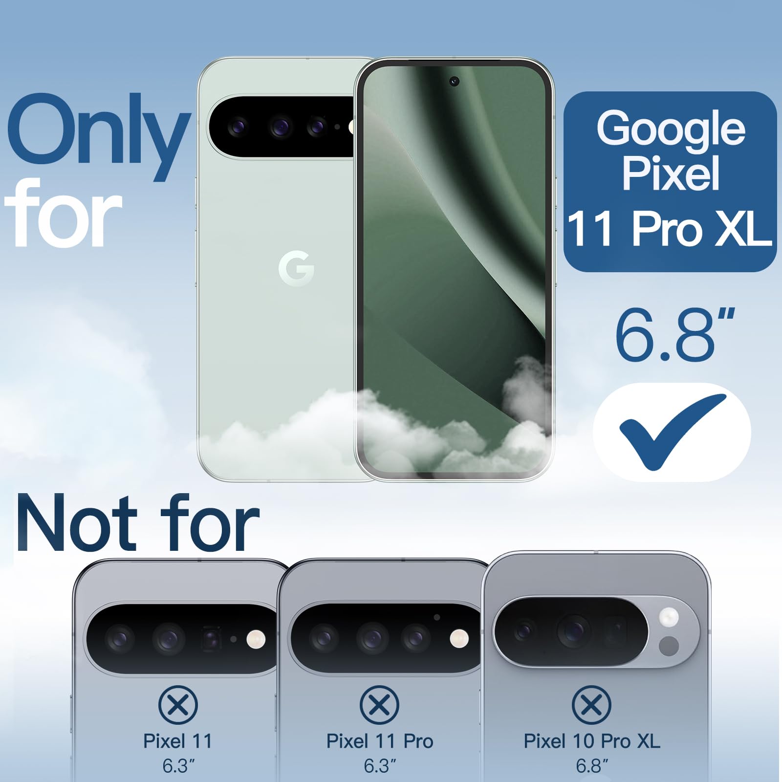 Husa de Protectie Magsafe pentru Google Pixel 11 Pro XL, MOGU Carcasa Magnetic Telefon Incarcare Wireless, Anti-ingalbenire, Rezistenta la Socuri, Margini Ridicate pentru Protectia Ecranului si a Camerelor, PC+TPU, Transparenta