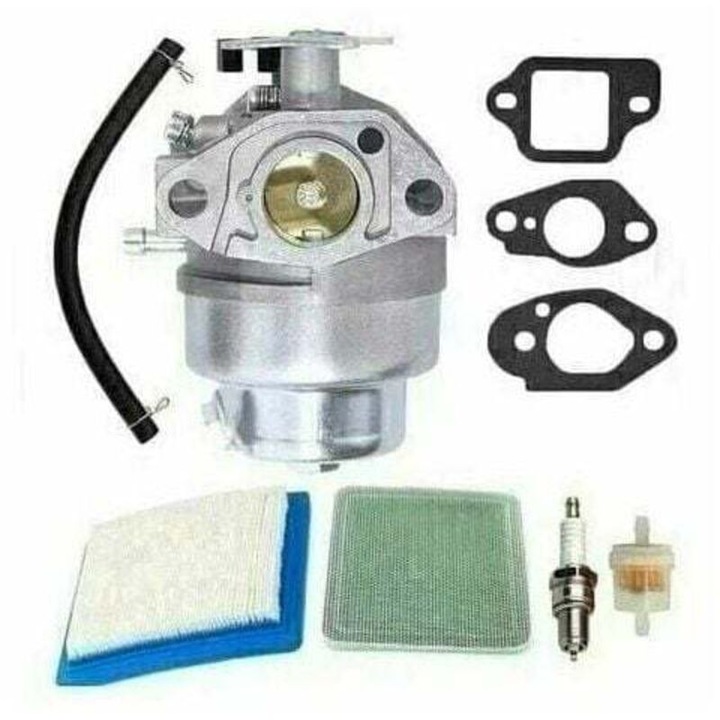 Karburátor kompatibilis Honda GCV135/GCV160/GC135 modellekhez, fém, eredeti csere, könnyű beszerelés, légszűrővel, tömlővel és tömítésekkel, ezüst/fekete, 1 szett