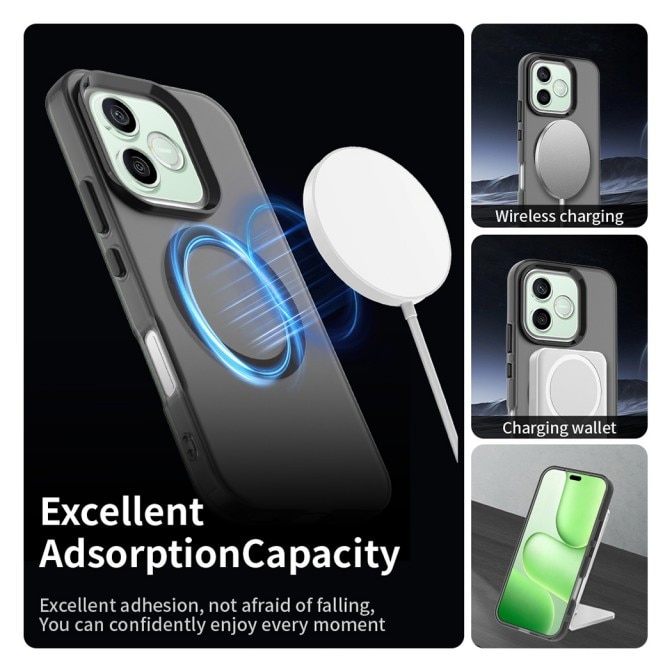 Husa Upzz® Tech Candy Pentru HONOR 600, Tehnologie Magsafe, Protectie La Camera si Colturi, Negru