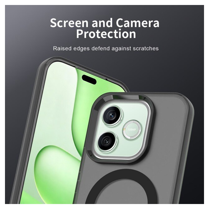 Husa Upzz® Tech Candy Pentru HONOR 600, Tehnologie Magsafe, Protectie La Camera si Colturi, Negru