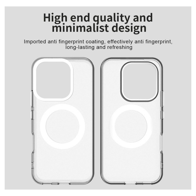 Husa Upzz® Tech Candy Pentru HONOR 600 PRO, Tehnologie Magsafe, Protectie La Camera si Colturi, White