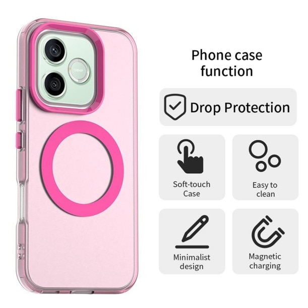 Husa Upzz® Tech Candy Pentru HONOR 600, Tehnologie Magsafe, Protectie La Camera si Colturi, Pink