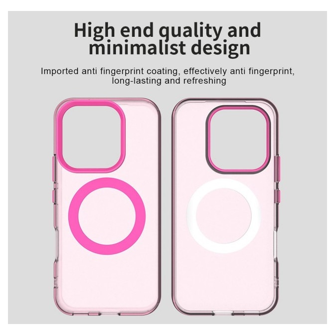 Husa Upzz® Tech Candy Pentru HONOR 600, Tehnologie Magsafe, Protectie La Camera si Colturi, Pink