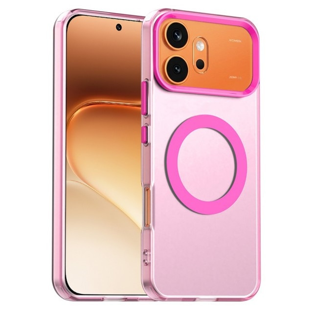 Husa Upzz® Tech Candy Pentru HONOR 600, Tehnologie Magsafe, Protectie La Camera si Colturi, Pink