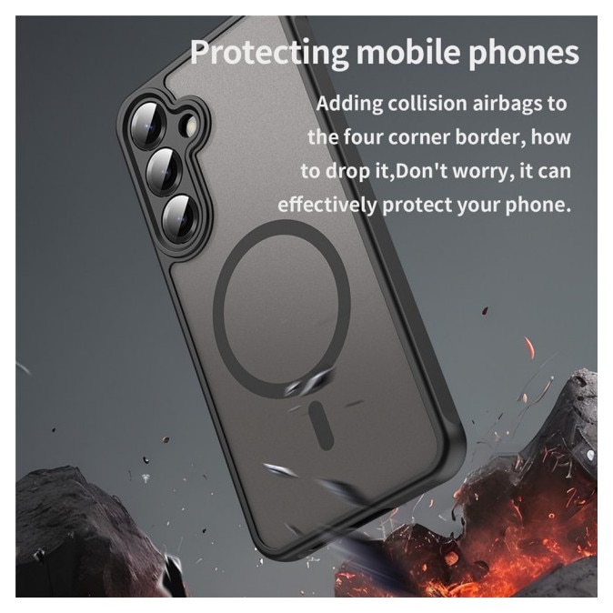 Husa Upzz® Halo Compatibila Cu Samsung Galaxy A27 5G, Protectie Camere si Colturi, Super Rezistenta, Negru