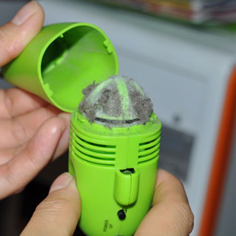 Aspirator portabil mini USB cu filtru reutilizabil, compact, silentios