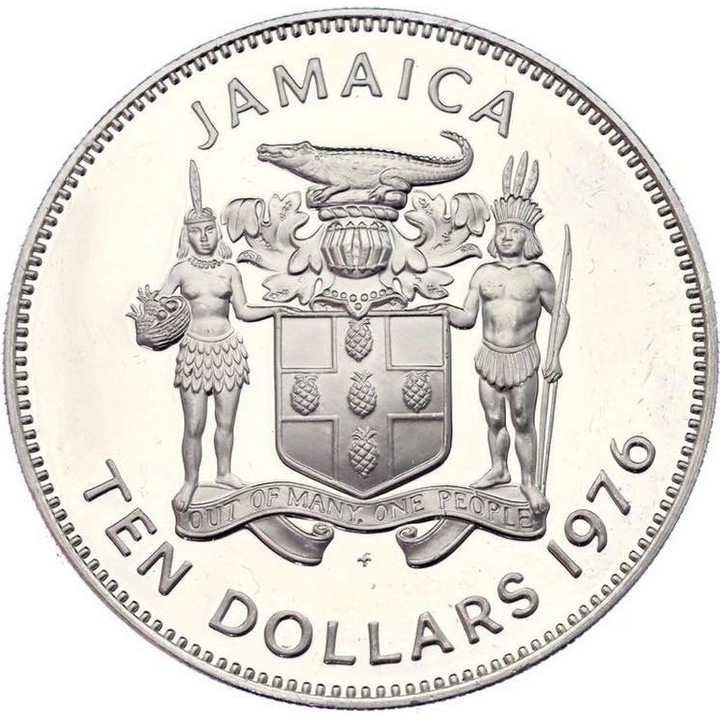Moneda istorica din Argint - 10 dolari Horatio Nelson Jamaica