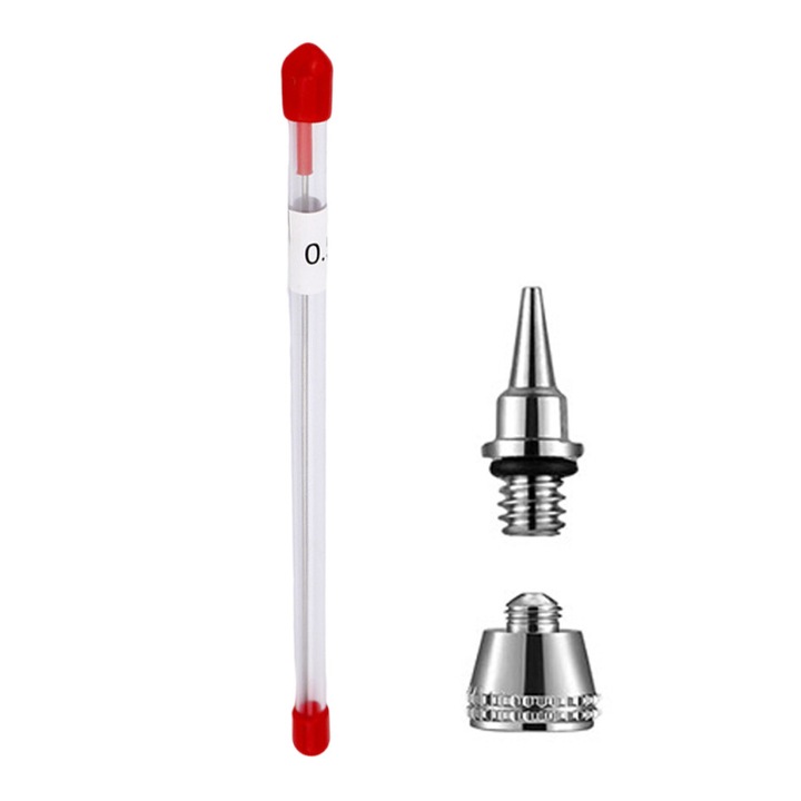 Kit piese schimb pentru ac aerograf profesional, metalic, precis