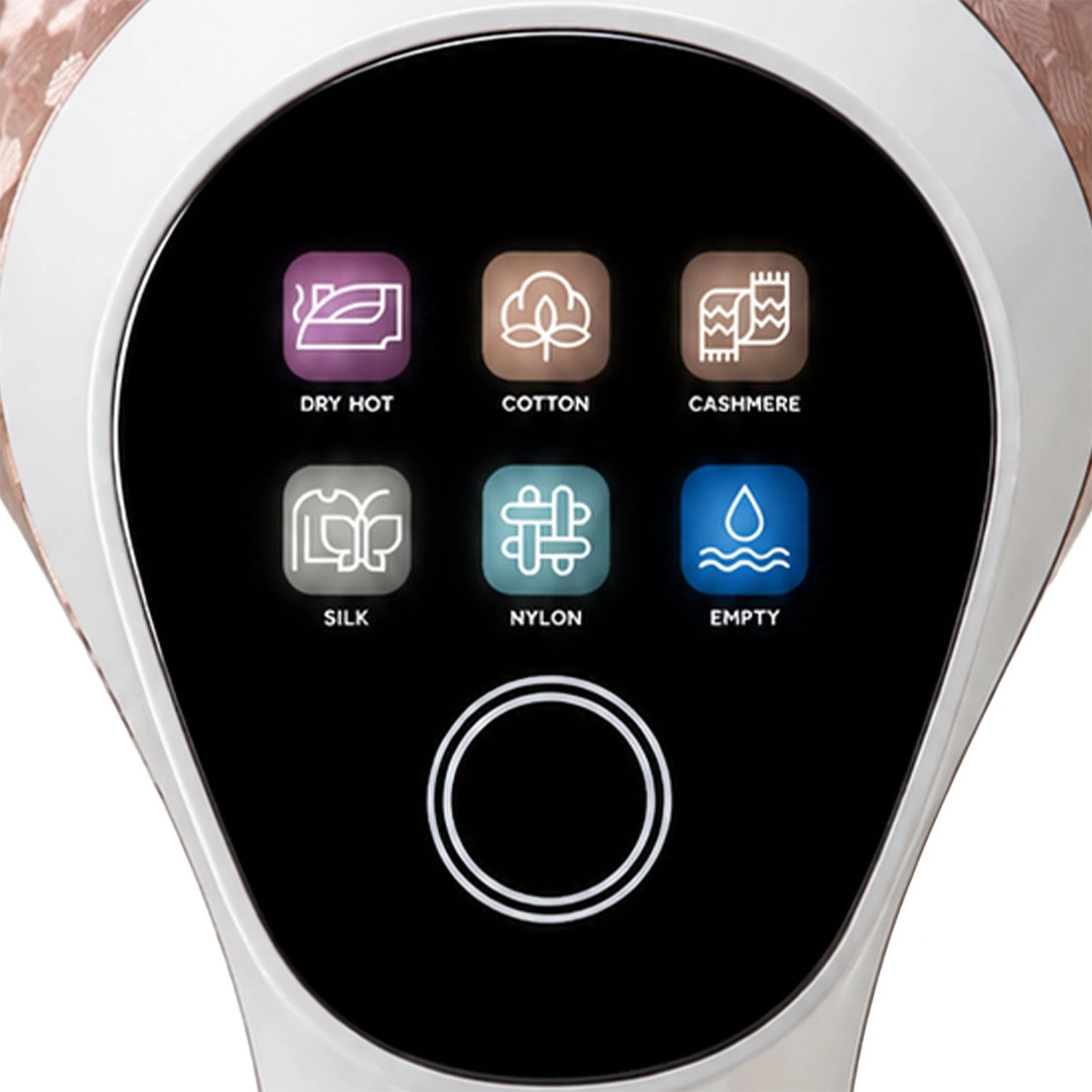 Aparat de calcat cu abur Berdsen, 2000 W, 320 ml, LCD touchscreen, 4 trepte, ceramic, Alb