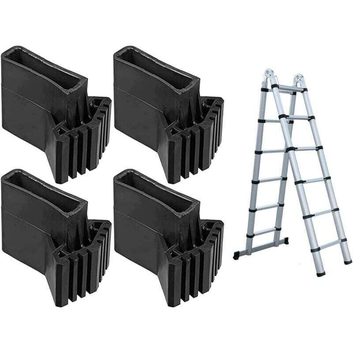 Set 4 capace PVC pentru picioare scara, antiderapant, 7x2.2cm