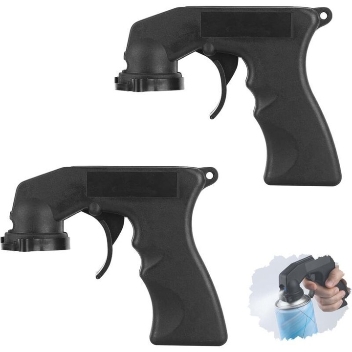 Set 2 manere spray ergonomic, usor, rezistent, negru
