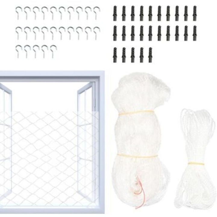 Plasa protectie caderi animale, rezistenta, transparenta, 3x2m