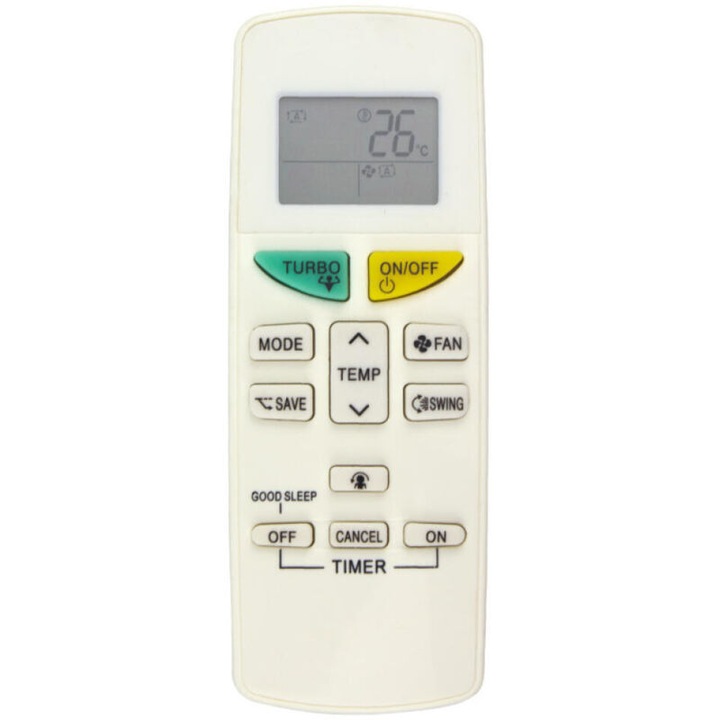 Telecomanda inlocuire alba Daikin ARC470A11 ARC469A5 ARC455A1 ARC470A16