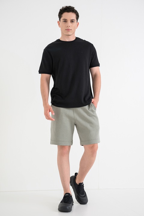 G-STAR, Pantaloni de trening din amestec de bumbac organic Premium Core, Verde fistic, M